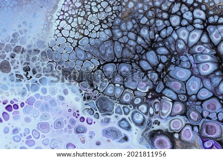 Photography of abstract background of floating paints marble texture