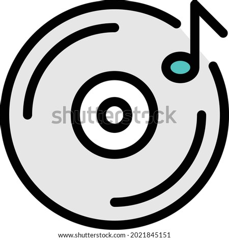 music vector illustration isolated on a transparent background . colour vector icons for concept or web graphics.