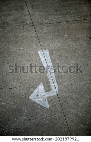 traffic sign on concrete road