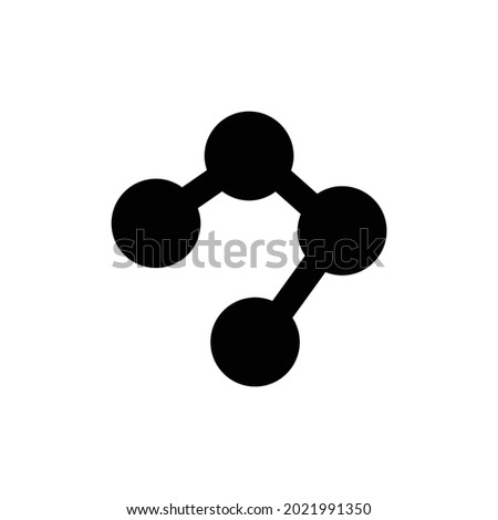Connection sign vector icon, isolated on white background