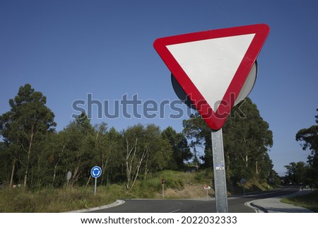 Traffic signal in the road