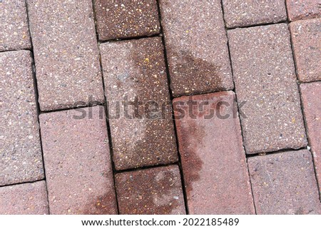 brick road tile with a 