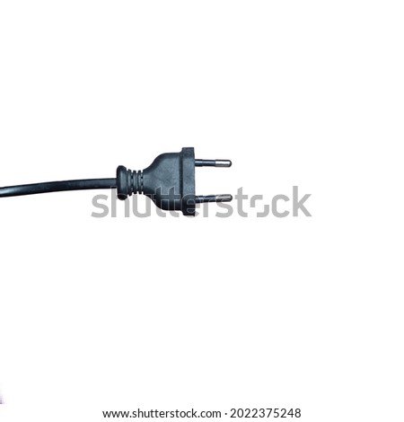 an electric plug isolated on a white background