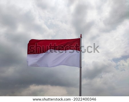 indonesia flags under sky symbolizes independence day
