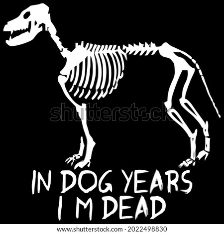 funny halloween in dog years im dead wo plus size 0 design vector illustration for use in design and print wall art poster canvas