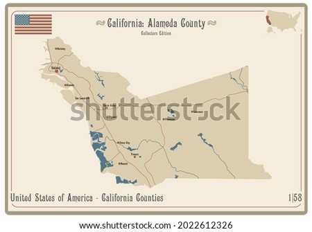 ALAMEDA-COUNTY-MAP Stock Vector Images - Avopix.com