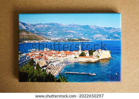 Canvas print, landscape photo printed on canvas. Stretched photography onto wooden frame