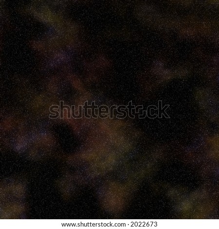 Starfield background, with dust.