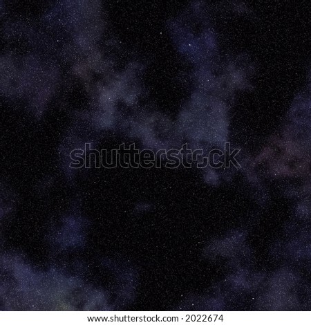 Starfield background, with dust.