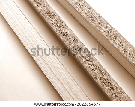 plain and striped samples of mdf boards