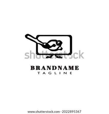 brush and board for drawing or paint logo template icon design modern vector illustration