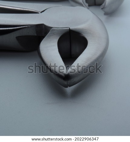 Dental forceps are surgical instruments to extract necrosis teeth. They are made of stainless steel instruments.