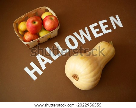 pumpkin with halloween face jack-o-lantern. Pumpkins with sanitizer. Halloween concept, closeup