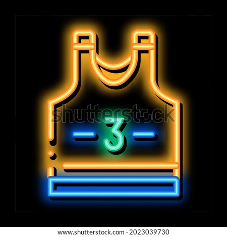 Volleyball T-shirt neon light sign vector. Glowing bright icon Volleyball T-shirt sign. transparent symbol illustration