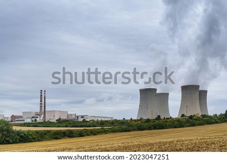 Nuclear power station Dukovany, Vysocina region, Czech republic, Europe.