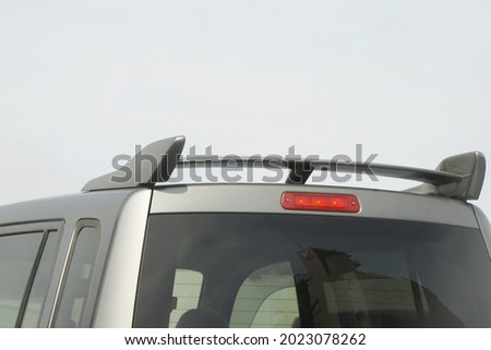 Rear view with big spoiler at Rear of car. Slingshot Autosculpt Royalty-Free Stock Photo #2023078262
