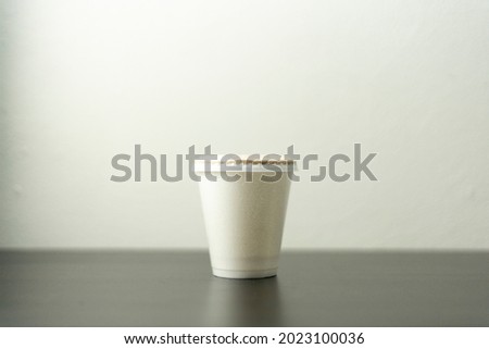 Take away cafe cup blank for mockup purpose with white background