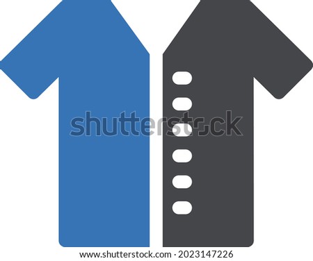 shirt vector illustration isolated on a transparent background . Strok vector icons for concept or web graphics.