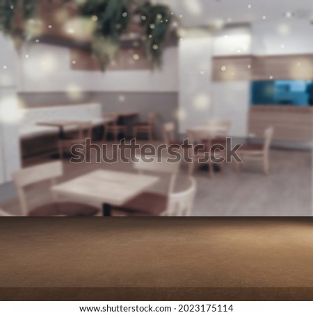 Abstract blur  restaurant background.effect style picture