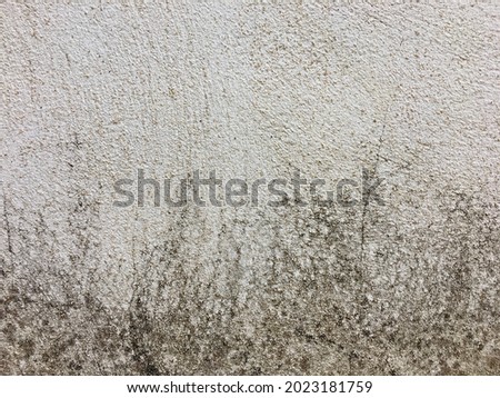 Stains on concrete wall surfaces