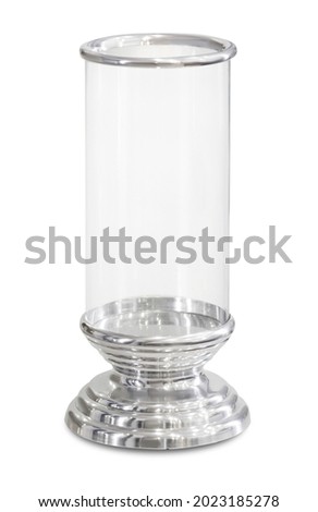 Modern candlestick glass metal decoration