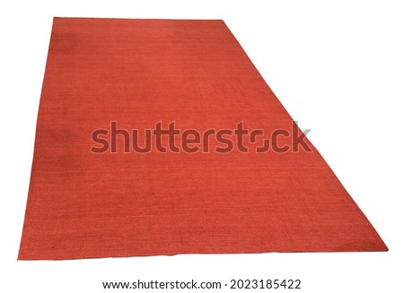 Simple red carpet modern interior