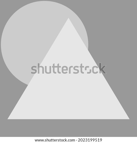 Circle square and triangle in gray for backgrounds