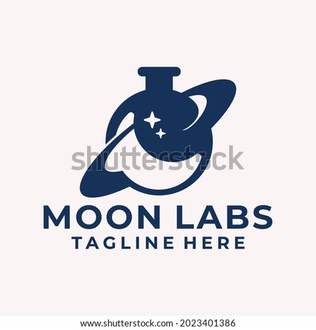 Modern and Playful Moon Labs Logo