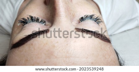 removing lash extensions in beauty salon macro eye 