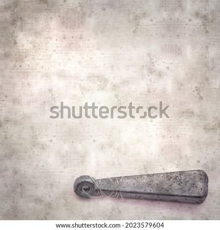 stylish textured old paper background with objects found on beaches 