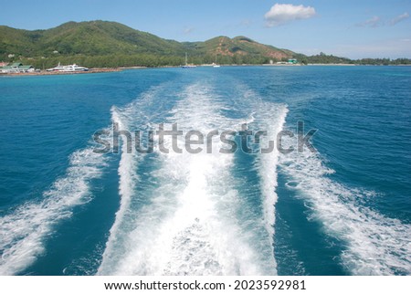 Beautiful scenes from Seychelles, an island in the Somali Sea, Indian Ocean, northeast of Madagascar and  east of Kenya.  Royalty-Free Stock Photo #2023592981