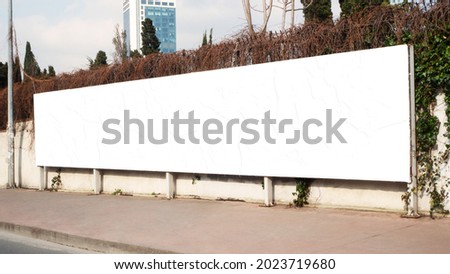 Clear Mockups, Big Billboard Area - Istanbul City Royalty-Free Stock Photo #2023719680