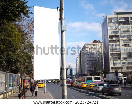 Clear Mockups, Banner Lamppost Area - Istanbul City