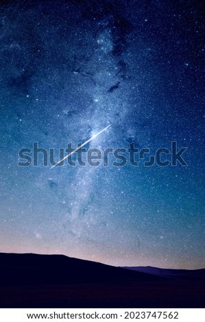 beautiful night photo of galaxy