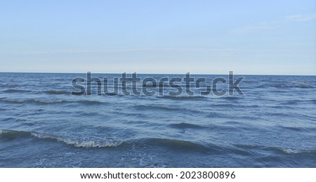 This picture shows the beautiful waves of the Caspian Sea