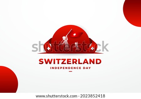 Switzerland Independence Day Background Design