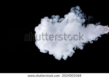 White vapor on the black background Royalty-Free Stock Photo #2024001068