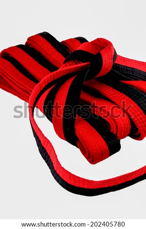 taekwondo red black belt