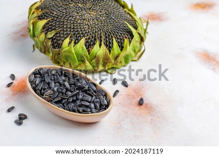 Sunflower oil and sunflower seeds.