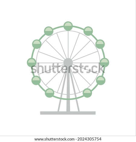 a Ferris wheel icon vector design