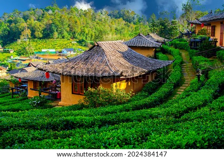 Ban Rak Thai, a Chinese settlement in Mae Hong Son province, Northern Thailand. Royalty-Free Stock Photo #2024384147