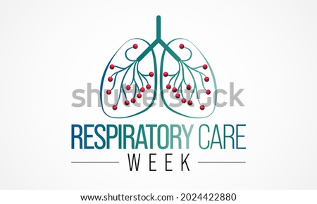 Respiratory care week is observed every year in October to raise awareness for improving lung health. Vector illustration Royalty-Free Stock Photo #2024422880
