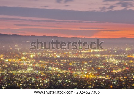 San Francisco Bay Area During Sunset