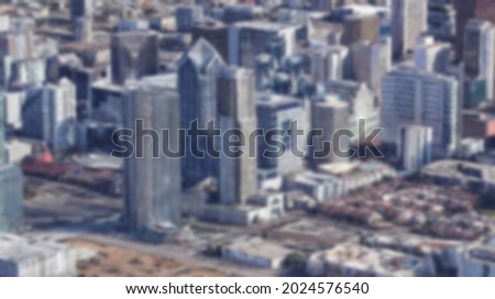 San Diego, California - USA, defocused blurred view of skyscraper as background, high resolution picture