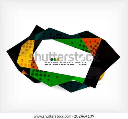 Geometrical unusual pattern - business abstract modern design