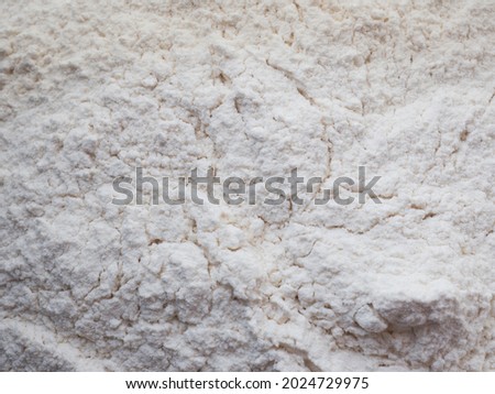 Unbleached wheat flour texture background 