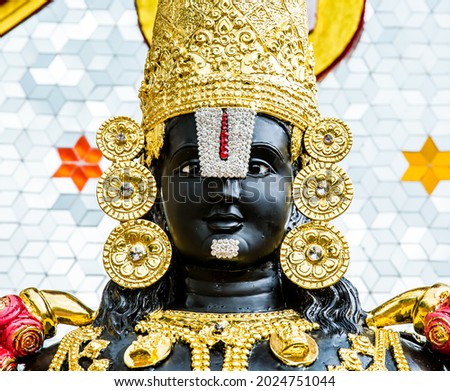 Narayana statue in Wat Pak Muang , Chiangmai Thailad