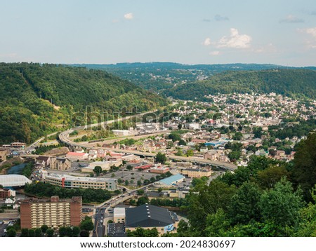 View from the top of the Johnstown Inclined Plane, in Johnstown, Pennsylvania