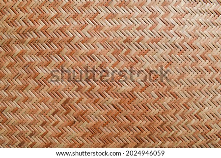 Wicker background. Brown woven wicker textured backdrop. wooden bamboo type patterned background for blank space text font