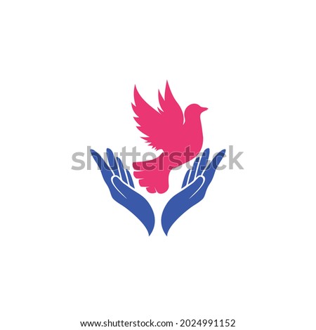 Logo Vector love bird free